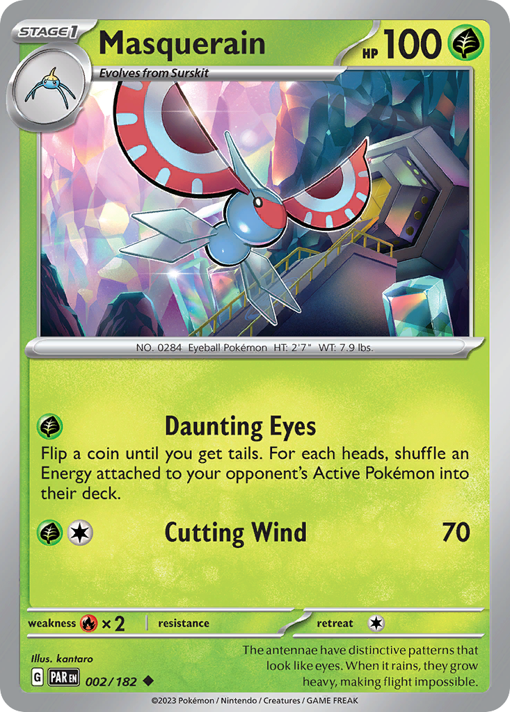 Masquerain Pokémon card
