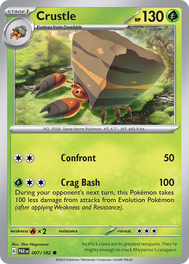 Crustle Pokémon card