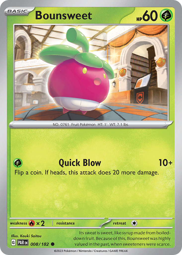 Bounsweet Pokémon card