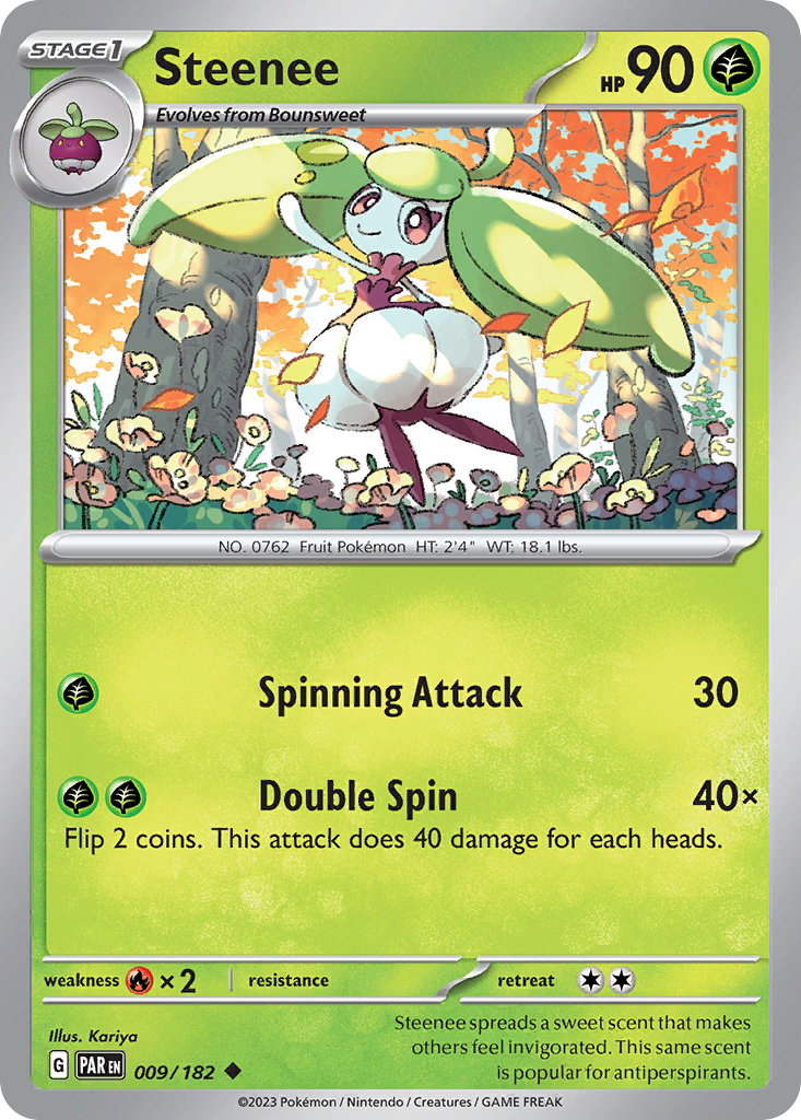 Steenee Pokémon card