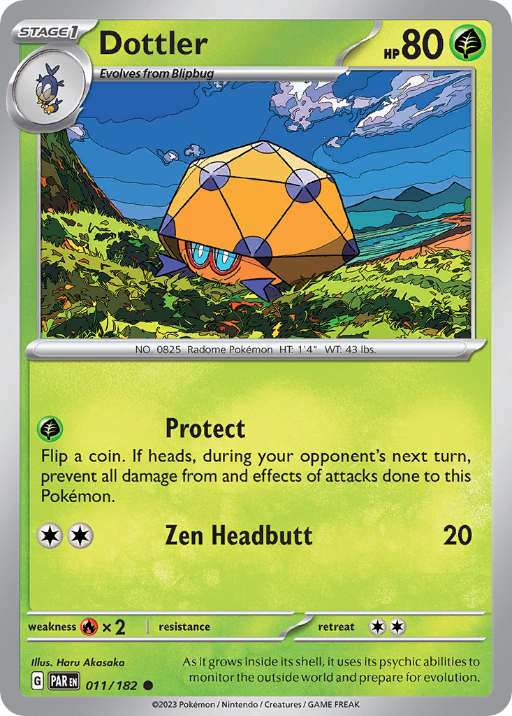 Dottler Pokémon card