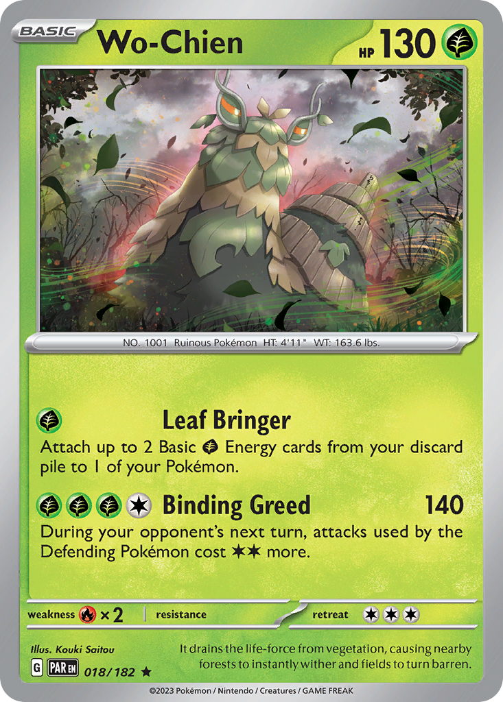 Wo-Chien Pokémon card