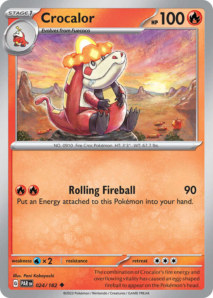 Crocalor Pokémon card