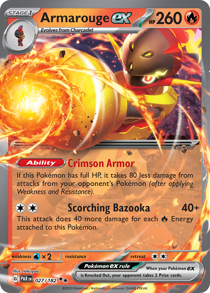 Armarouge ex Pokémon card