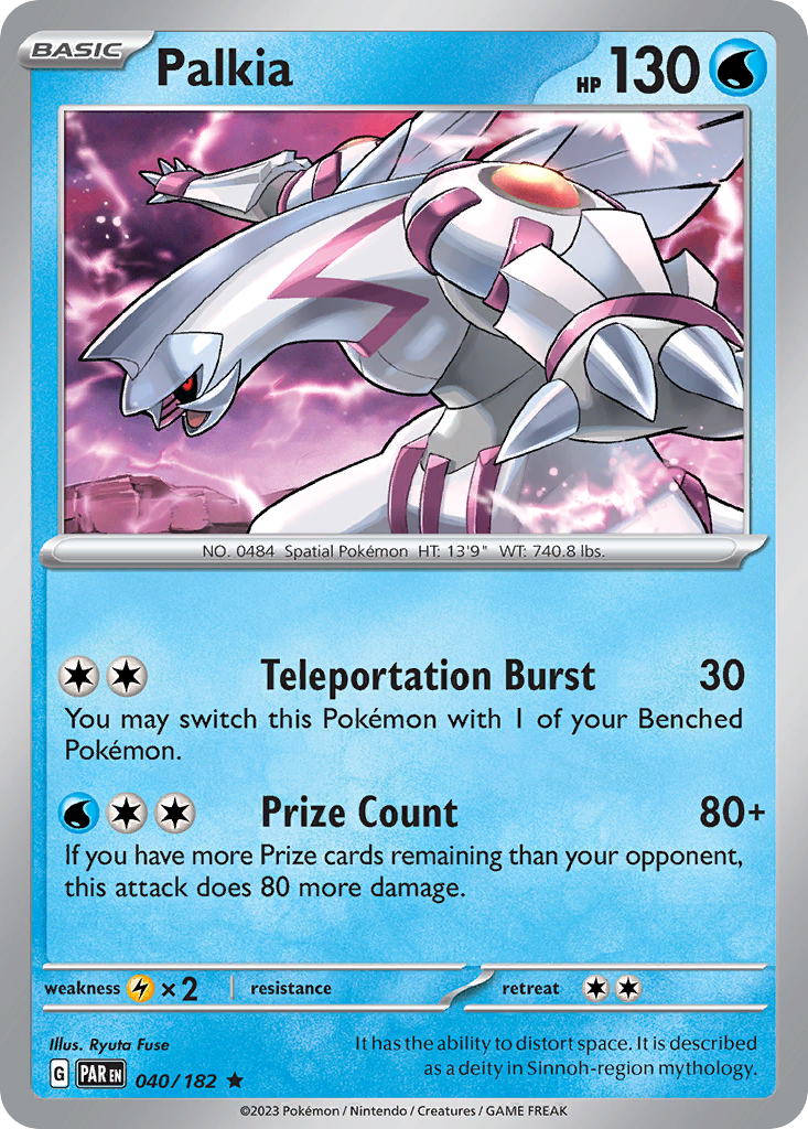 Palkia Pokémon card