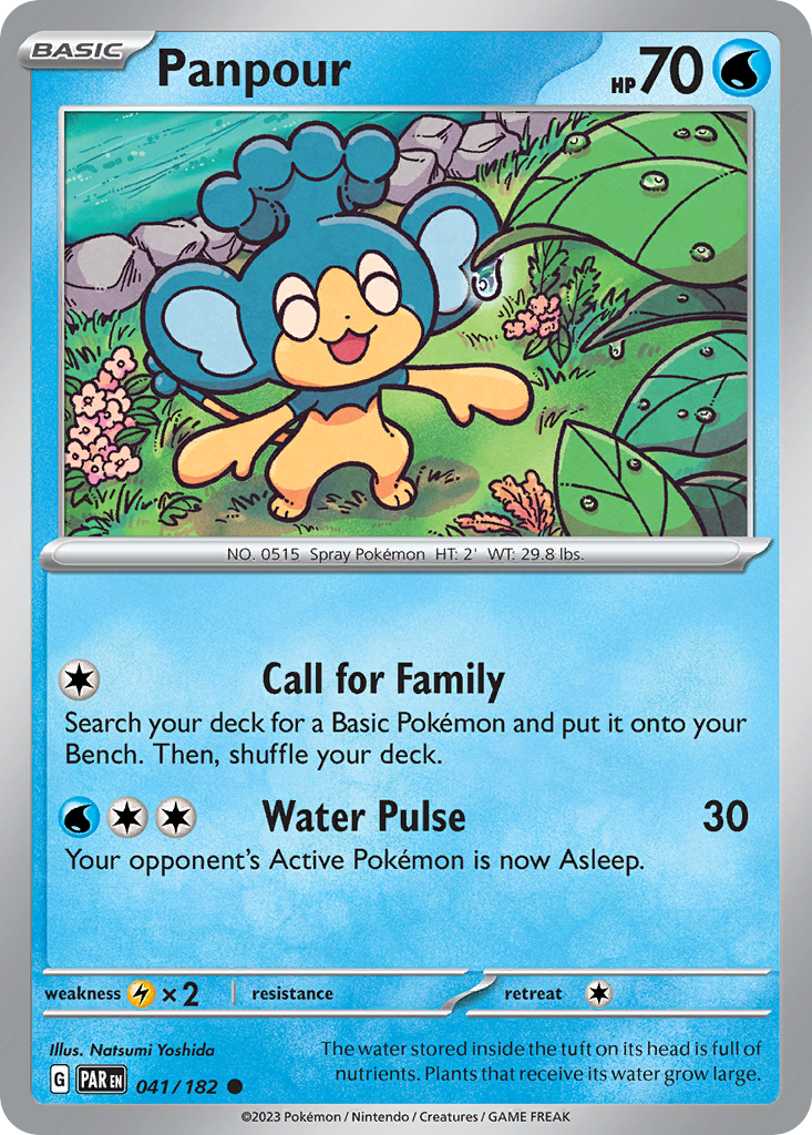 Panpour Pokémon card