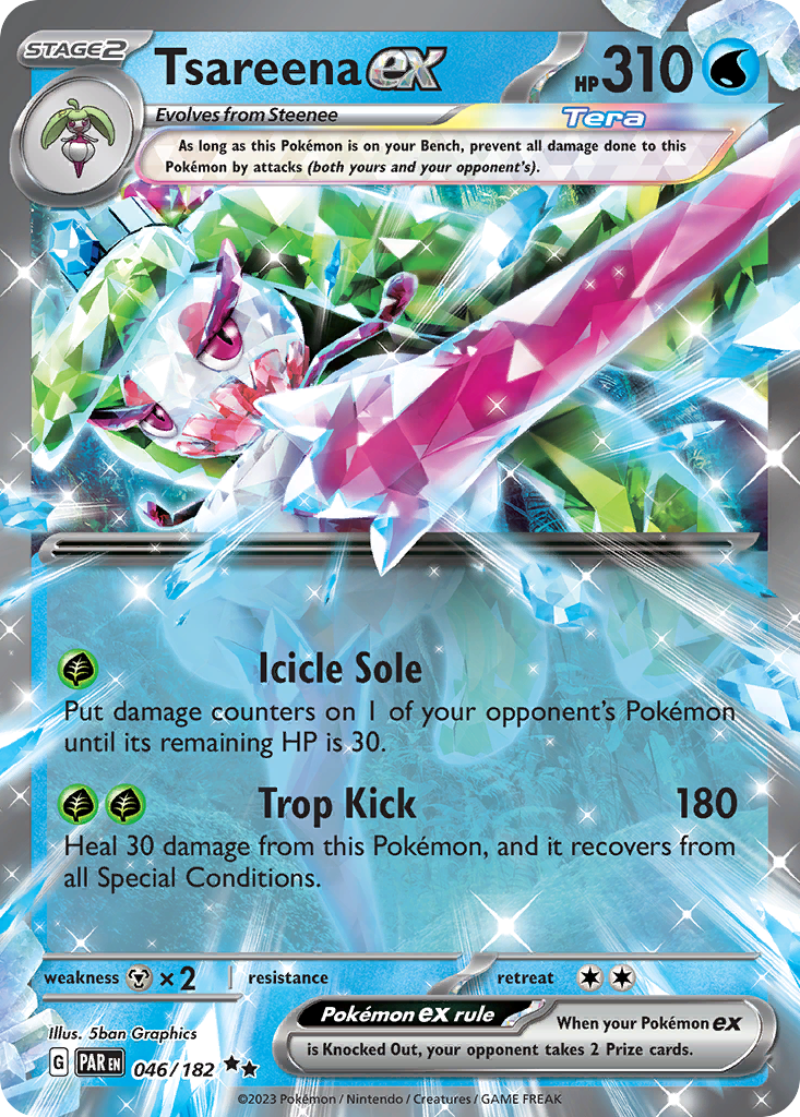 Tsareena ex Pokémon card