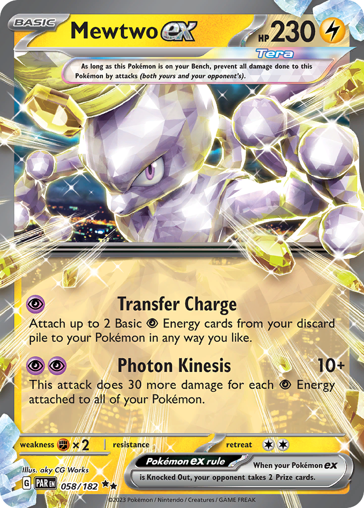 Mewtwo ex Pokémon card