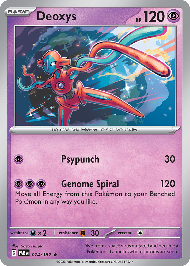 Deoxys Pokémon card