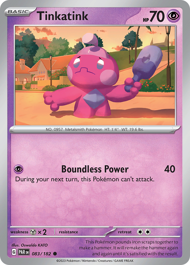 Tinkatink Pokémon card