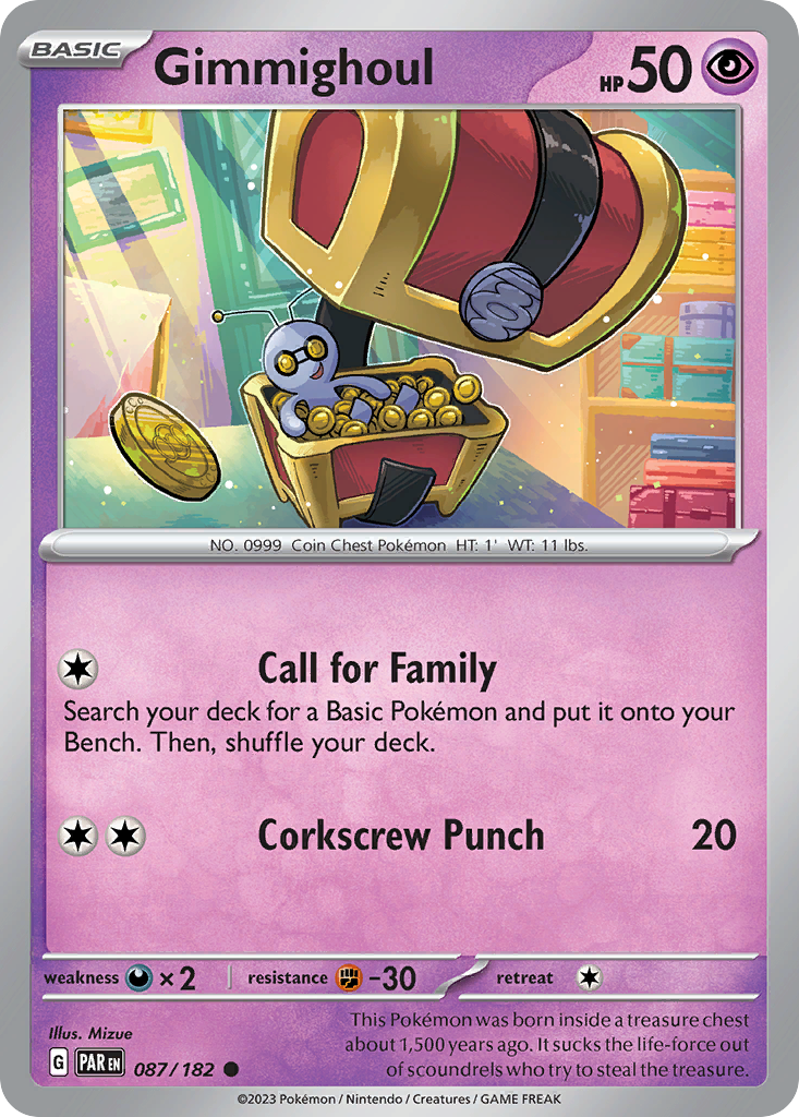 Gimmighoul Pokémon card