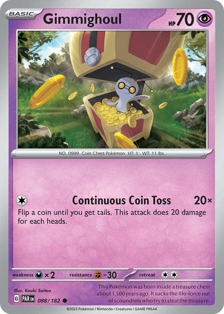 Gimmighoul Pokémon card