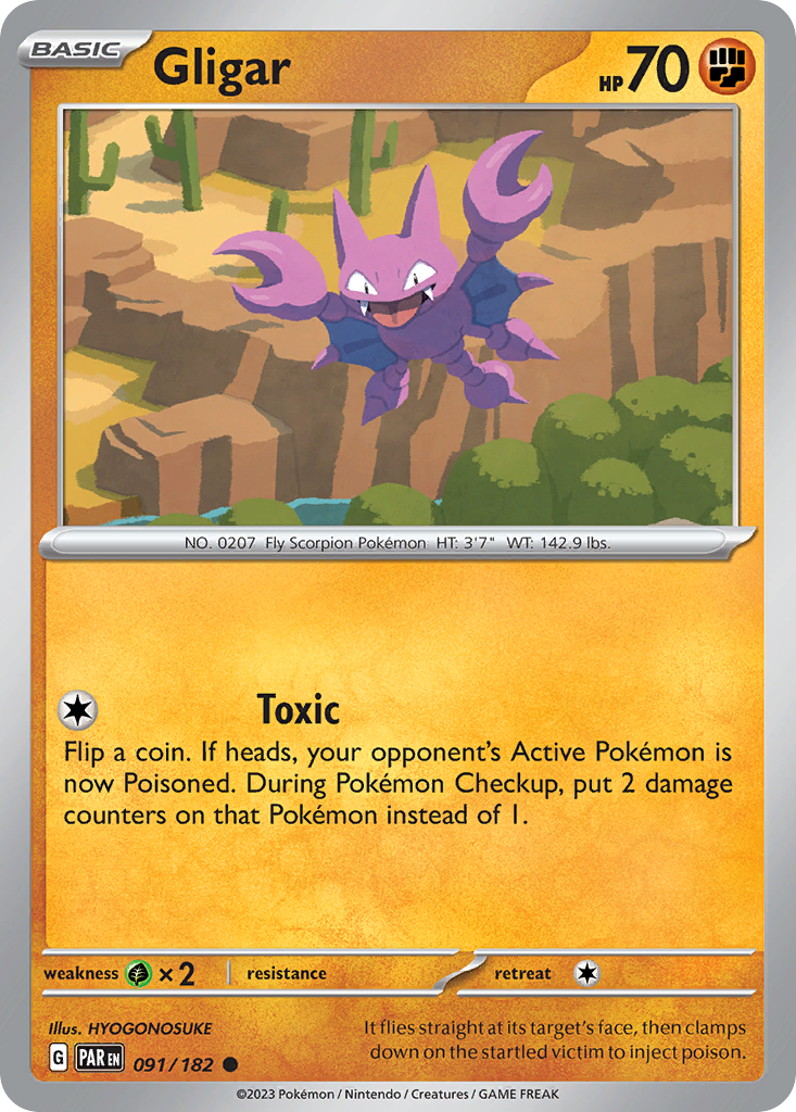 Gligar Pokémon card