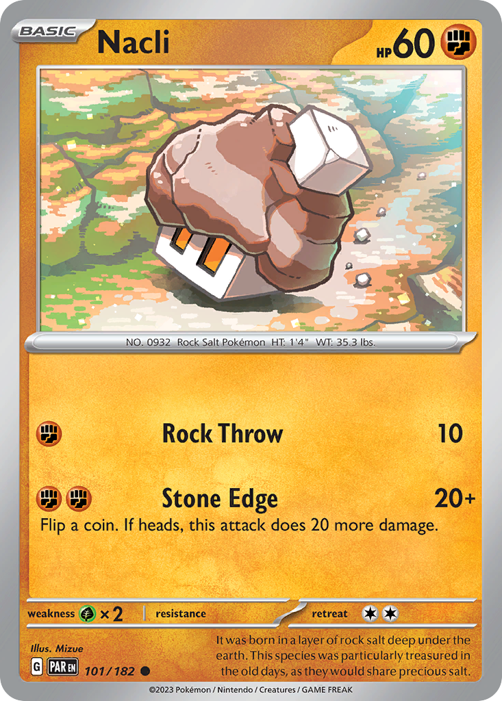 Nacli Pokémon card