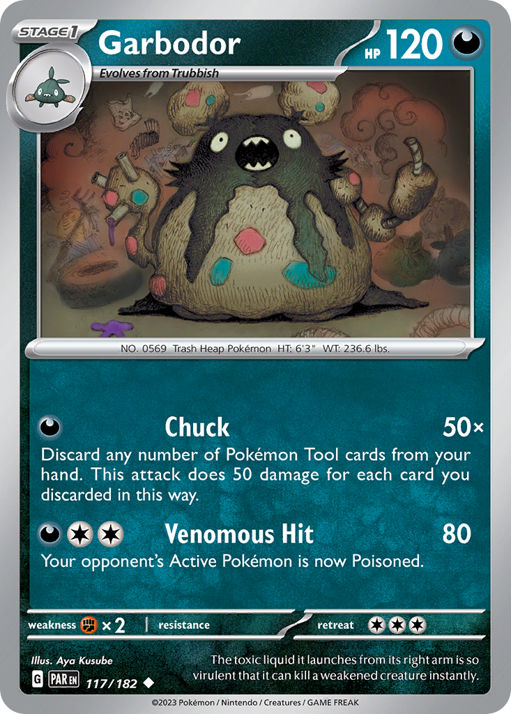 Garbodor Pokémon card