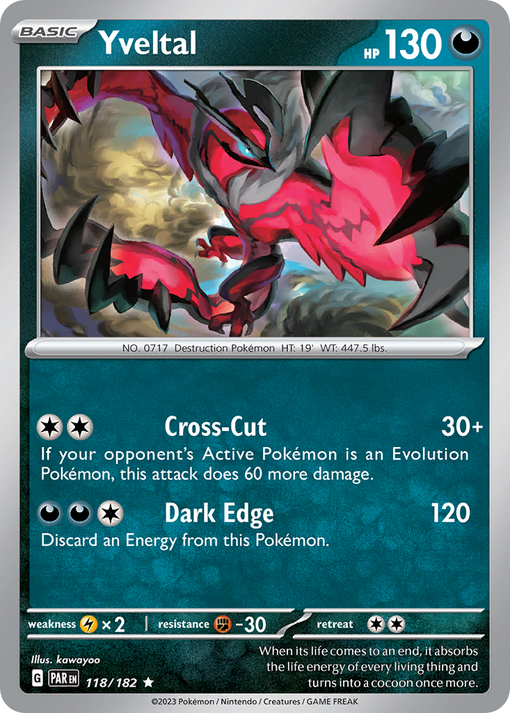 Yveltal Pokémon card