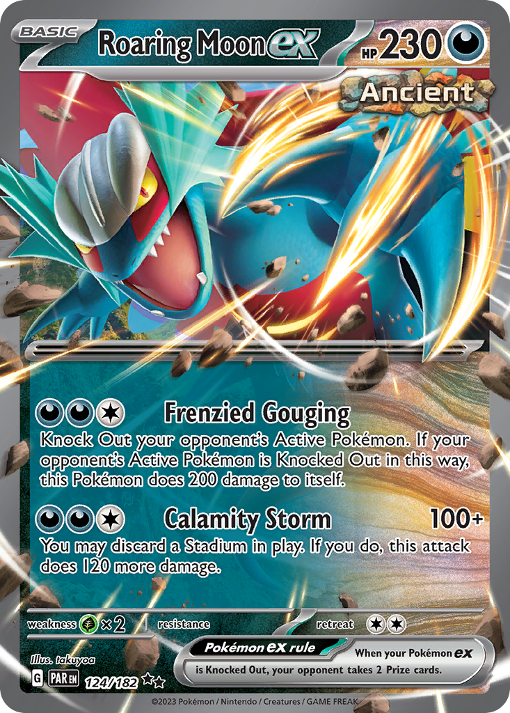 Roaring Moon ex Pokémon card