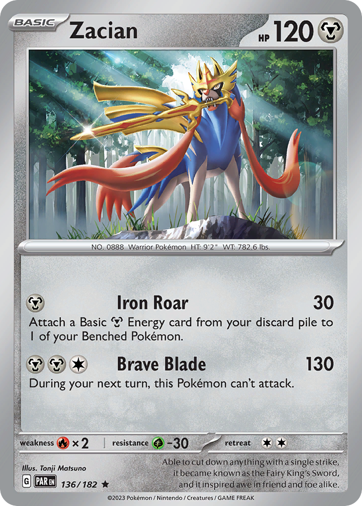 Zacian Pokémon card
