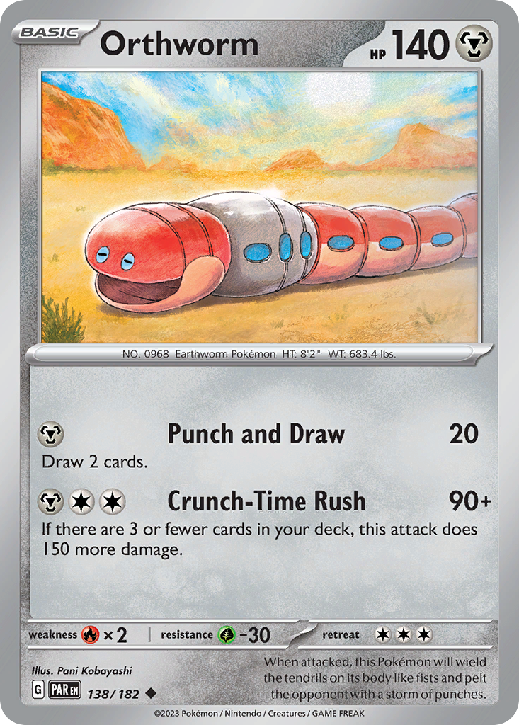 Orthworm Pokémon card