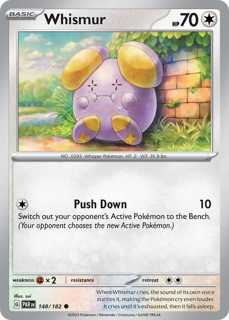Whismur Pokémon card