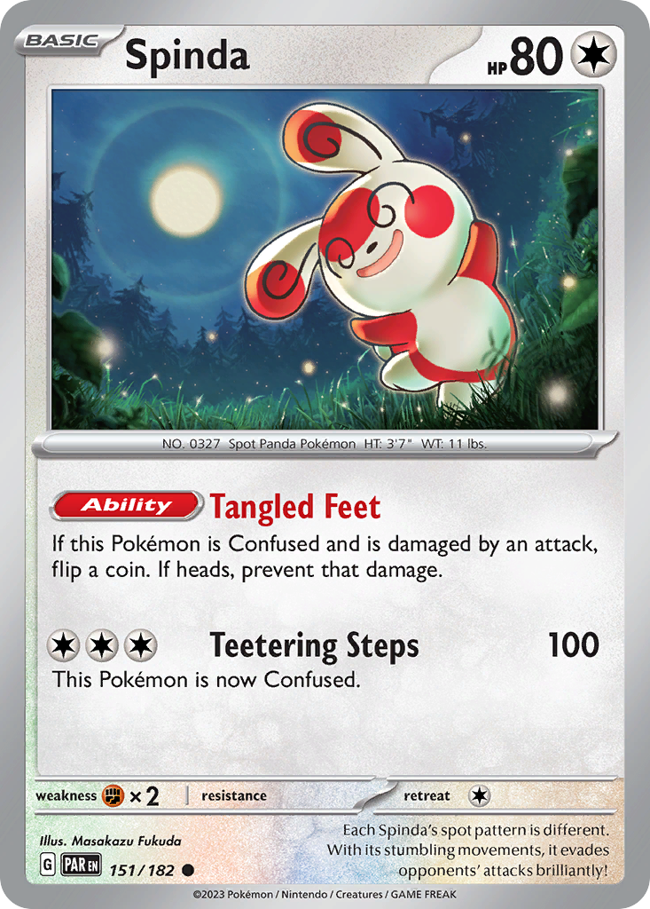 Spinda Pokémon card