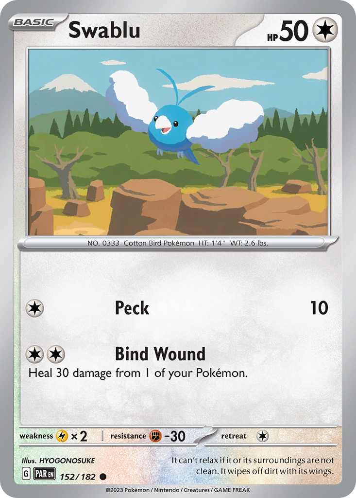 Swablu Pokémon card