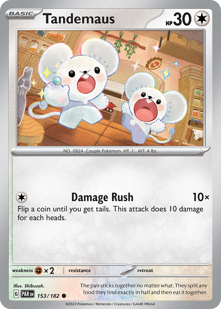 Tandemaus Pokémon card