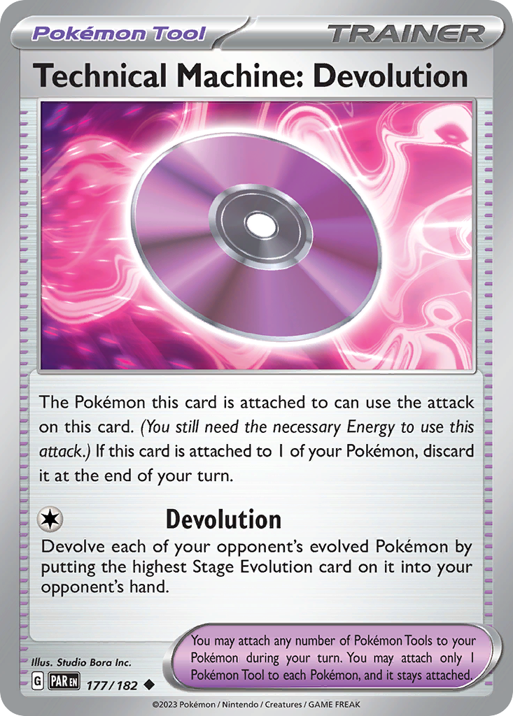 Technical Machine: Devolution Pokémon card