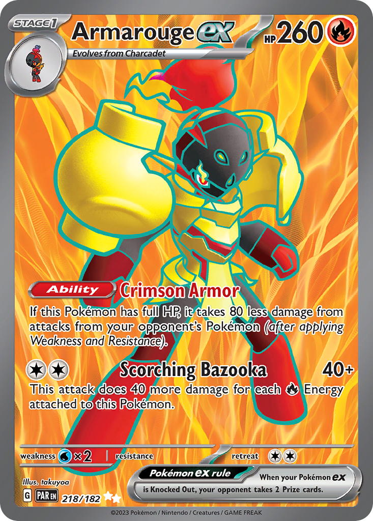 Armarouge ex Pokémon card