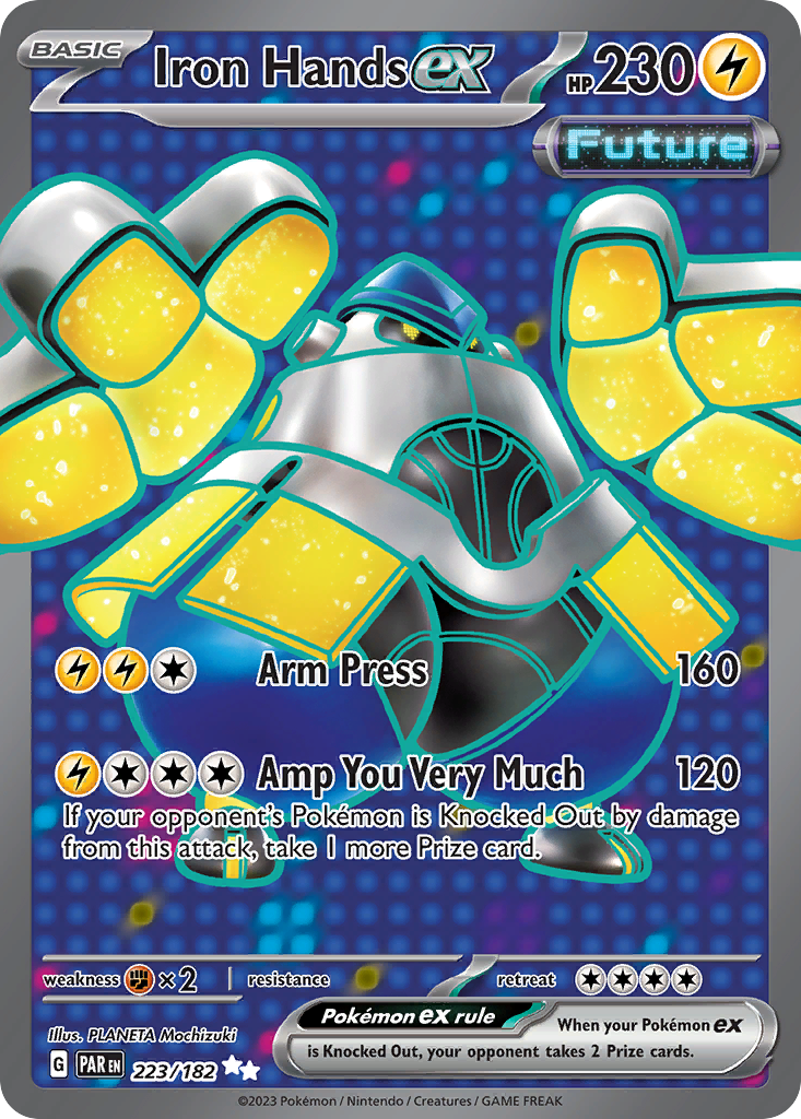 Iron Hands ex Pokémon card