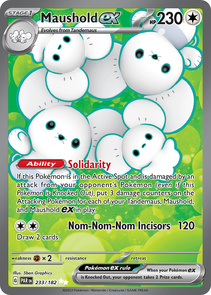 Maushold ex Pokémon card