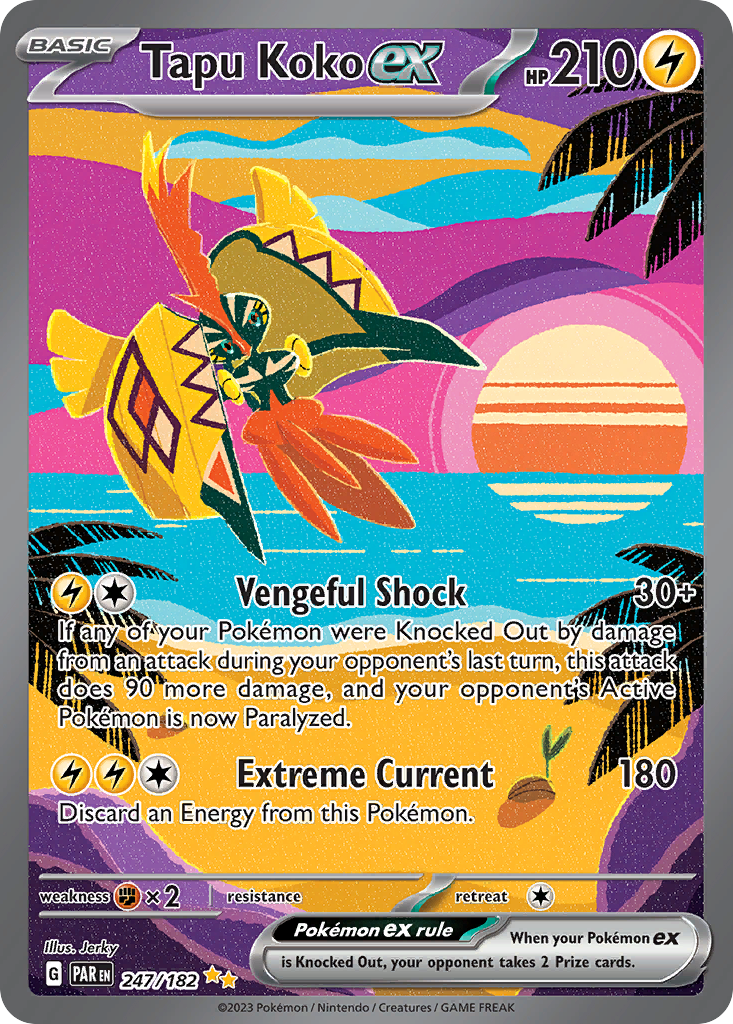Tapu Koko ex Pokémon card