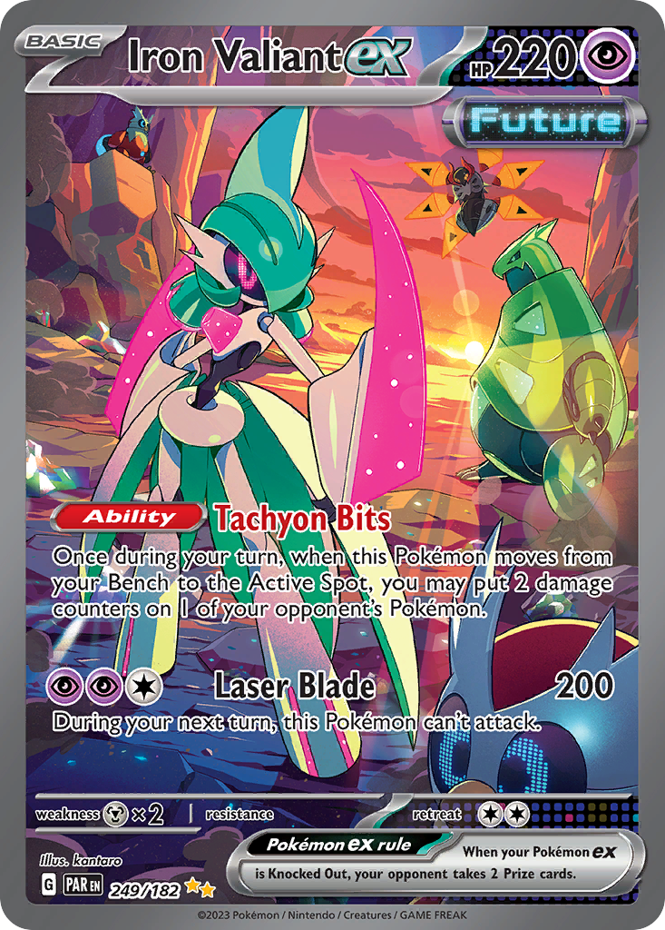 Iron Valiant ex Pokémon card