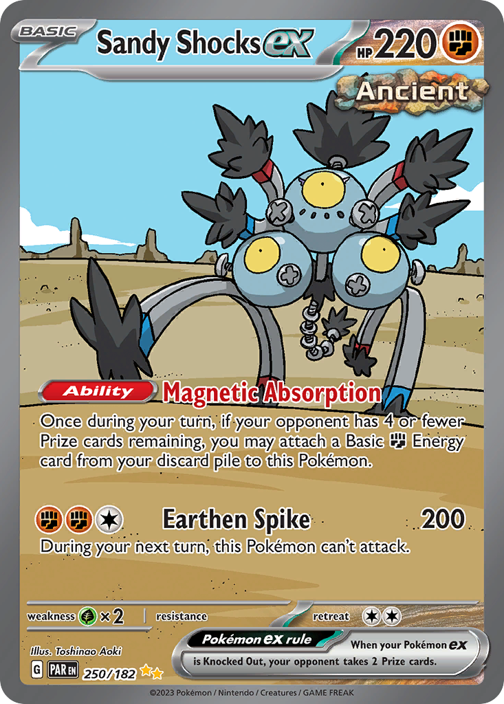 Sandy Shocks ex Pokémon card