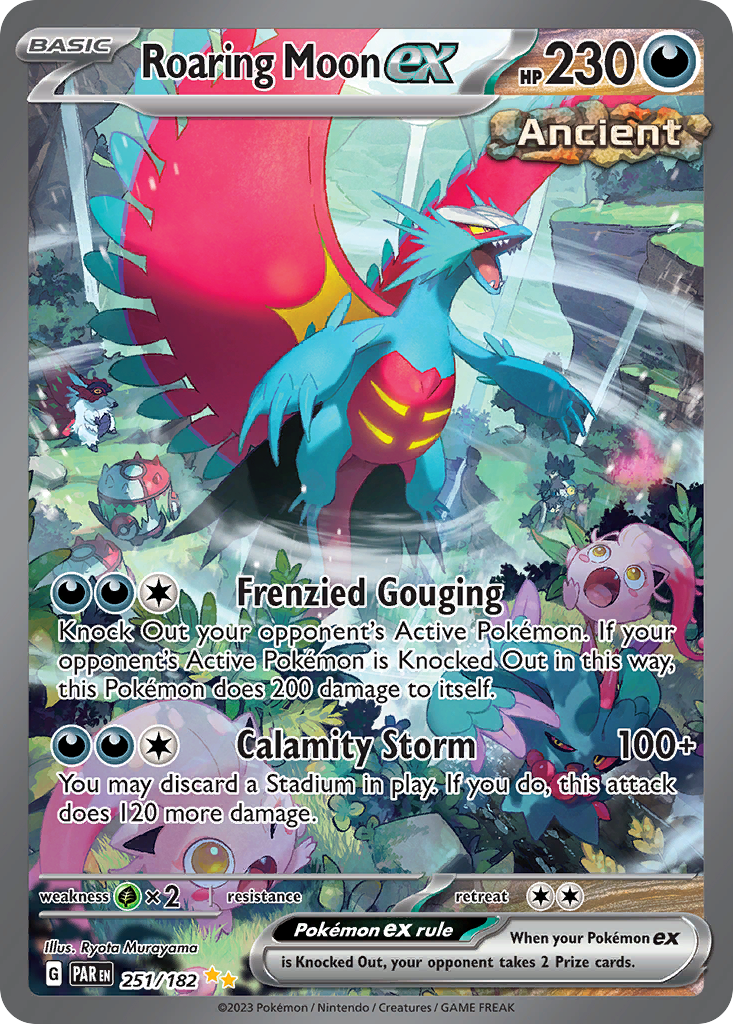 Roaring Moon ex Pokémon card