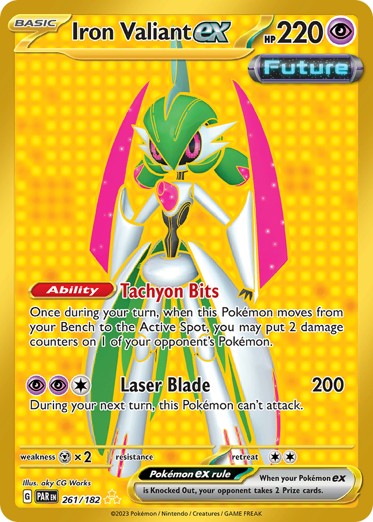 Iron Valiant ex Pokémon card