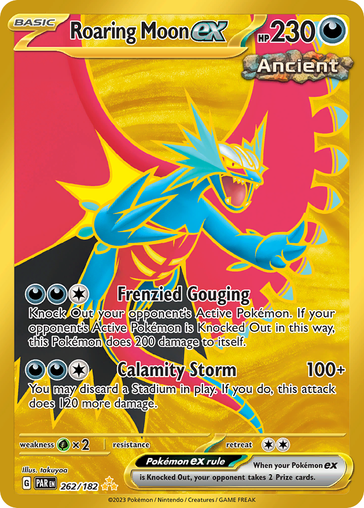 Roaring Moon ex Pokémon card