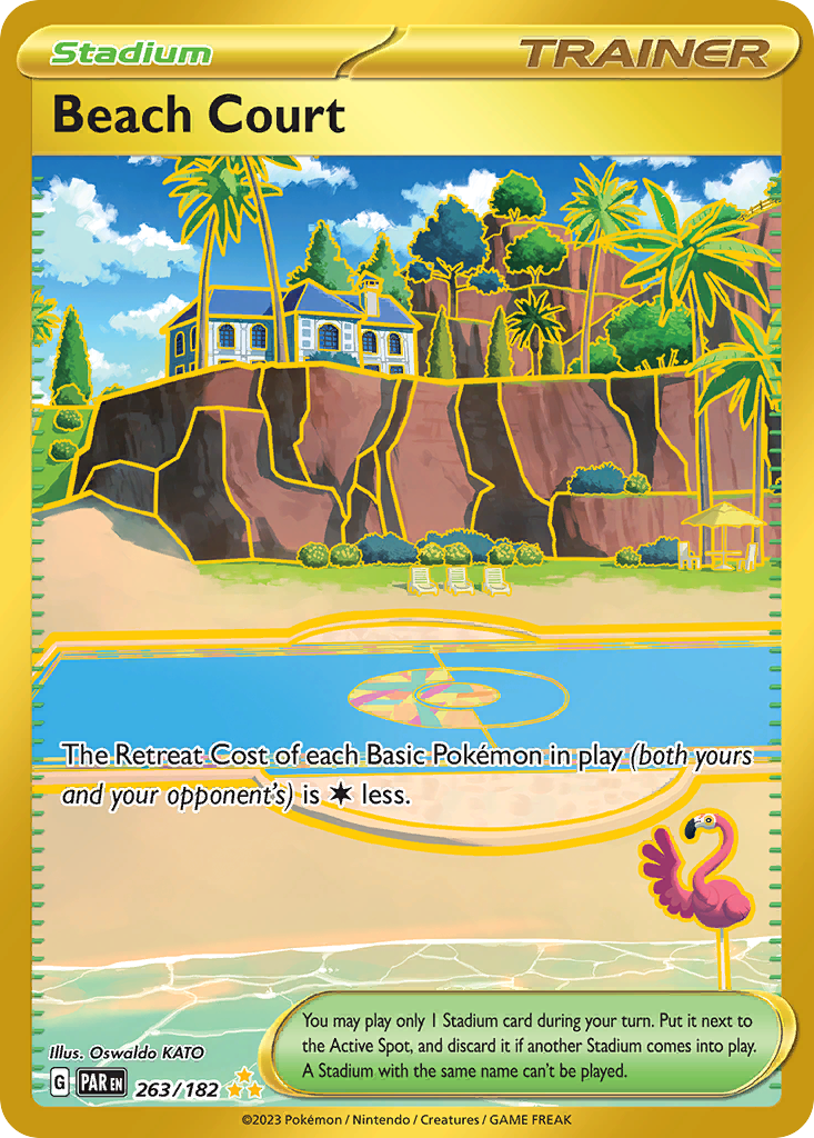 Beach Court Pokémon card