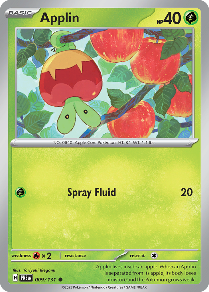 Applin Pokémon card