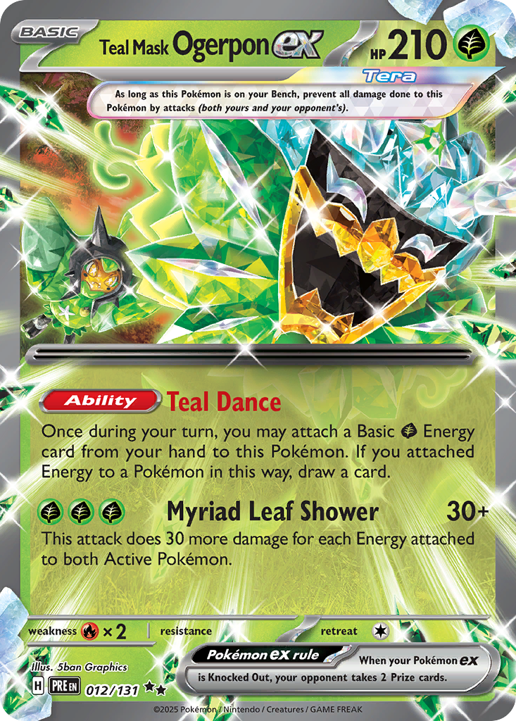 Teal Mask Ogerpon ex Pokémon card
