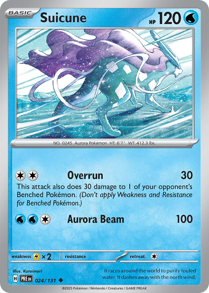 Suicune Pokémon card