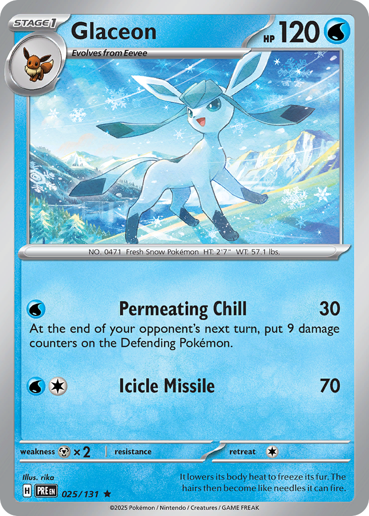 Glaceon Pokémon card
