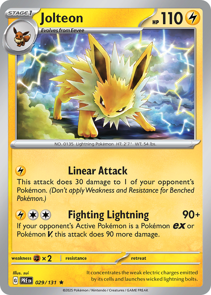 Jolteon Pokémon card