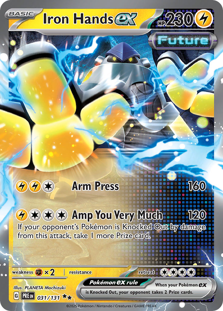 Iron Hands ex Pokémon card