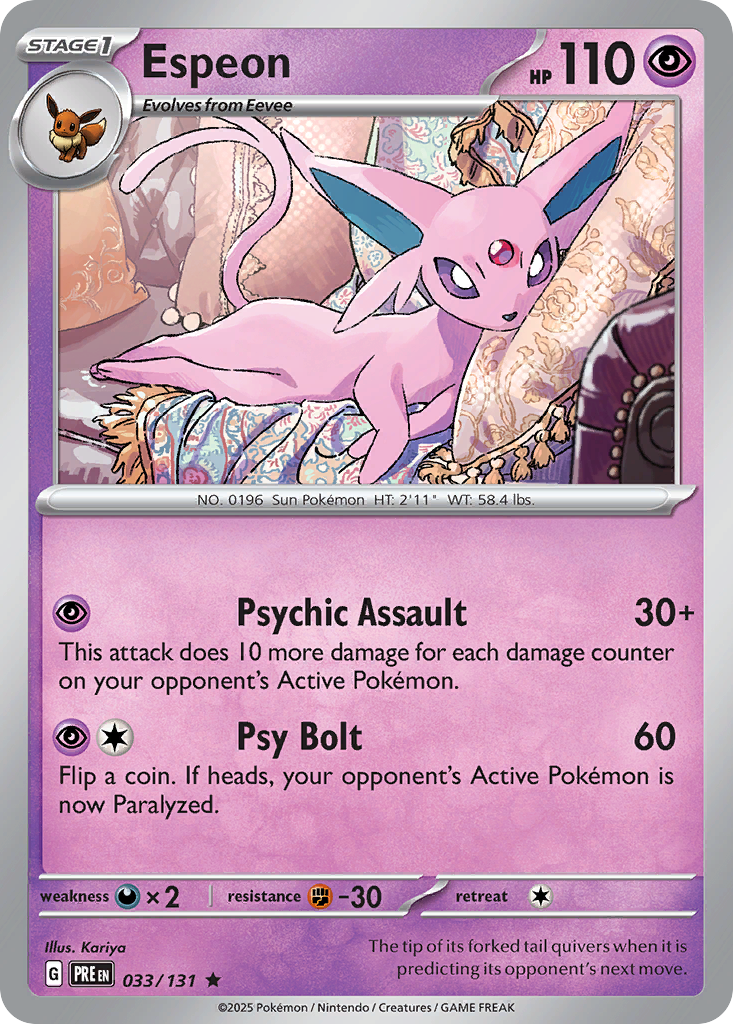 Espeon Pokémon card