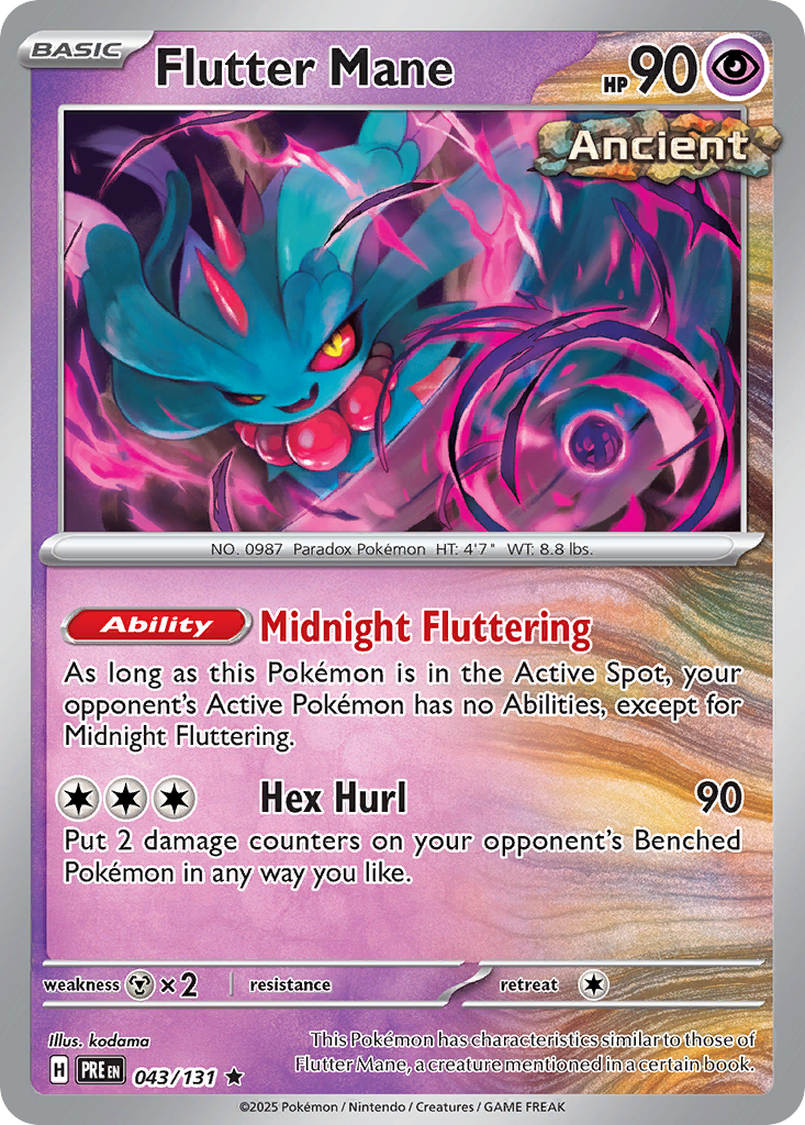 Flutter Mane Pokémon card