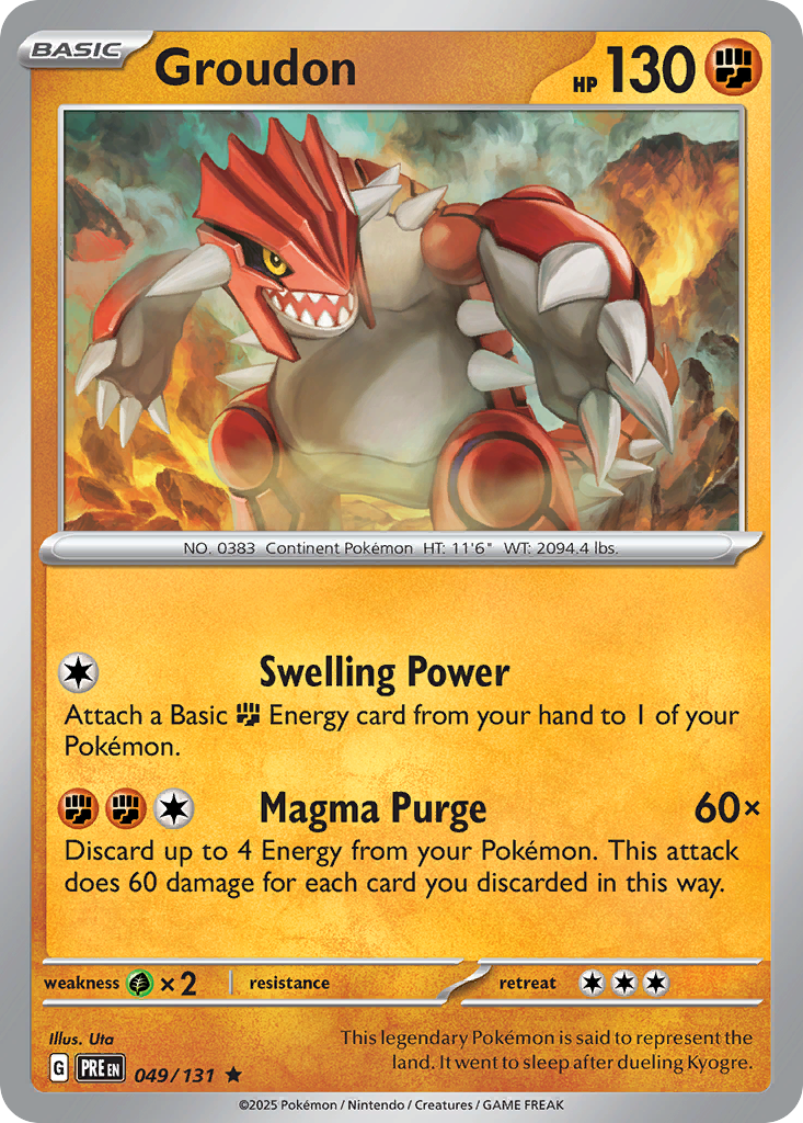 Groudon Pokémon card