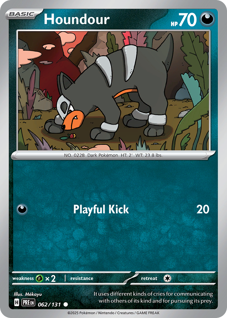 Houndour Pokémon card