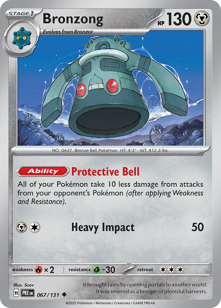 Bronzong Pokémon card