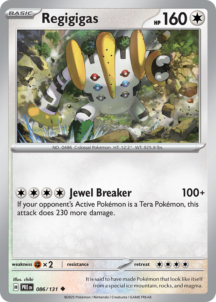Regigigas Pokémon card